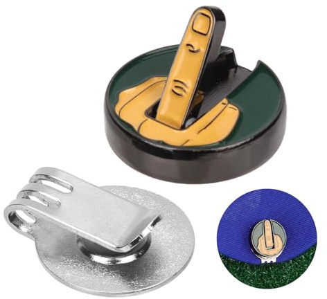 lasuroa Golf Magnetisch Hut Clip, Golfball Marker Clip Lustiger Golfball-Marker mit DREI-Zahn-Kappen-Clip-Magnet Golf-Zubehör-Geschenke für Golf-Enthusiasten