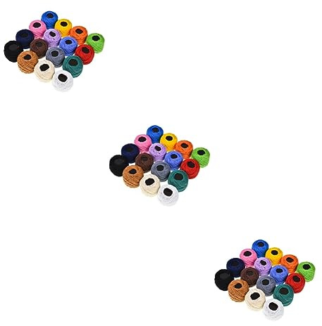 NUOBESTY 3piezas Hilo De Bordado Para Punto De Cruz De Para Manualidades Para Proyectos De Costura y Decoración De Eventos