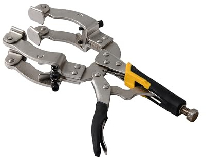 Xiao & Dao Pro Locking Pipe clamp, Round Tube Welding Clamp 11 Inches (New Locking C-Clamp 11'') Double Pads of C-Clamp