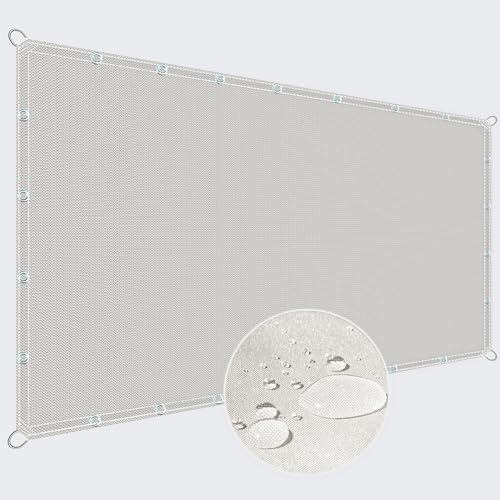 ZQXFZ Markisenstoffe Meterware 150x180cm Sonnenschutz Terrasse Waterproof Sonnensegel Balkonverkleidung Sichtschutz -Beige.