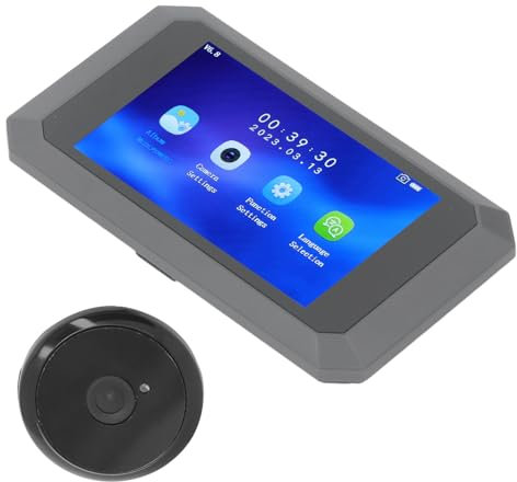 Visualizzatore Videocitofono 1080P Telecamera con Display LCD HD 2 MP con Visione Notturna IR Visualizzazione a 130 Gradi Telecamera per Spioncino Digitale per Maggiore
