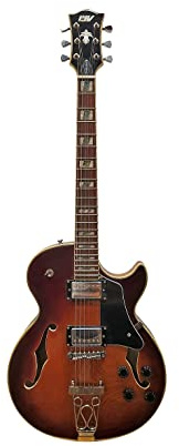 IYV-IJZ-300A TSB Jazz Solid hollow-Body Electric Guitar, Tobacco Sunburst