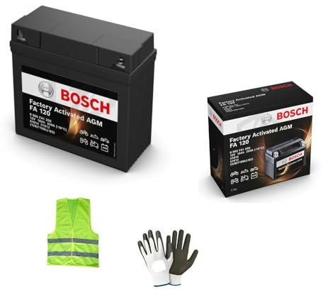 CLICK & GO KOMPATIBEL MIT BMW R GS/R GS ABS 1150 Jahr 1999 al 2004 BATTERIE YT19BL-BS BOSCH FA120 GEL AGM-BEREITS AUFGELADEN UND BEREIT ZU VERWENDEN BATTERIEN 18AH 12 VOLT 186X82X171CM