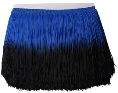 TYNXK Fransen Mit Quastenbesatz 20 cm 10 Meter Bunte Quaste Fransenbesatz for Kleidung Nähen Latein Kleid Bühne Home Dekoration Spitzenbesatz DIY Zubehör Fransenbesatz(Color12,10 Meters)