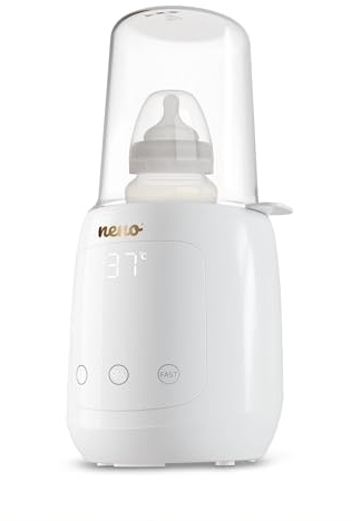 Neno Tocco 6-in-1 Sterilisator und Flaschenwärmer mit Touchpanel | Sterilisieren, Auftauen, schnelles Erwärmen, Warmhalten, Touchpanel und Materialwahl für Flaschen oder Milchbeutel