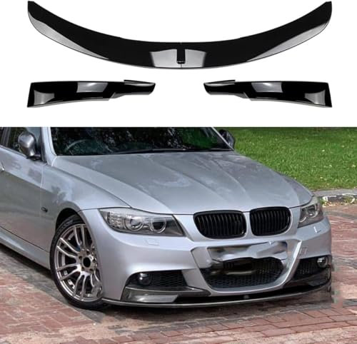 ZHANGJF Frontstoßstange Spoiler Spoilerlippe für BMW 3 Series E90 E91 LCI M Sport 2009-2012, Front Stoßstange Splitter Lip Body Kit Spoiler Schutz Abdeckung Lip