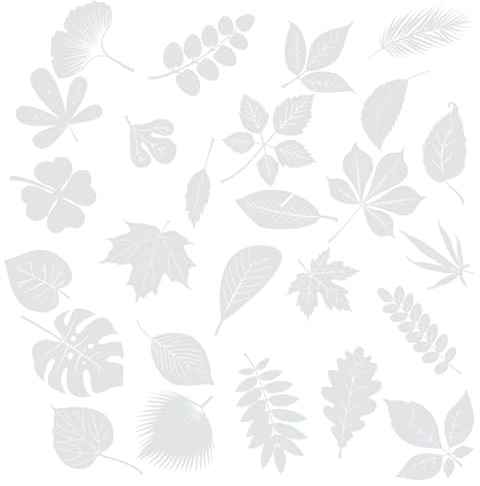 Leaf-Shaped Window Clicks for Bird Safety - Non-Adhesive Anti-Collision Decals to Prevent Bird Strikes, Decorative Vinyl Window Stickers (1 Set)