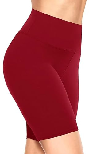 TNNZEET Pantalones Cortos Deporte Mujer de Cintura Alta,Leggings Elásticos, Shorts Gimnasio, Mallas Ciclista