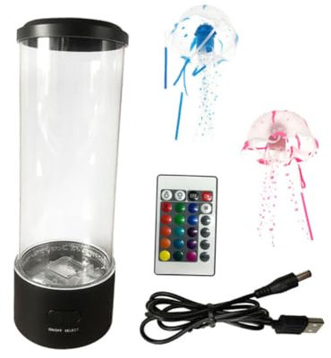 OSALADI 1satz Jellyfish Lampe Mit Farbwechsel Aquarium Tischlampe Für Romantische Stimmung Beleuchtung Für Schlafzimmer Wohnzimmer Und Büro Und Energiesparend