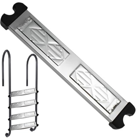 Stainless Steel Swimming Pool Ladder Steps,Heavy Duty Treads Stair Pedal - Swim Stairs Step Escutcheon Pedal for Secure Pool Climbing