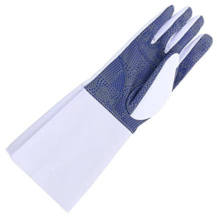 PHATM Fecht-Trainingshandschuhe Waschbarer Rutschfester Übungs-Fechthandschuh Foliensäbel-Degen-Schutz-Spezialhandschuhe Fechtausrüstung(Motley (Right),12)