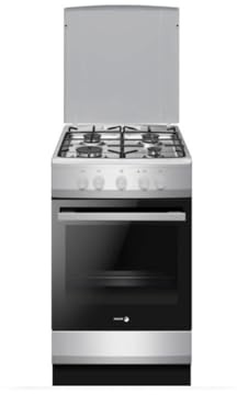 Cuisinière Gaz 74l 4 Feux Gris/noir - FACG202S