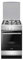 Cuisiniere a gaz - FAGOR-FACG202S - 4 foyers - 74 L - 50 x 60 cm - Silver