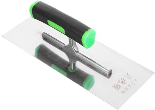 Operitacx Cazzuola Per Intonaco in Acciaio Inox 24 Cm Lama Resistente, Spatola Da Muratore Ergonomica Per Cemento e Gesso, Strumento Professionale Per Lavori Di Costruzione