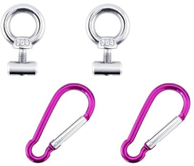 WXTYGMD Motorradreparatur M4 Ringmuttern Edelstahl Zeltstopper Karabiner Clips für Markise
