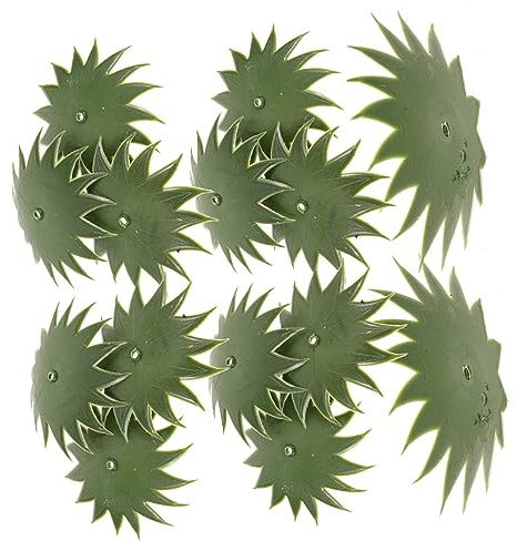 Zerodeko 50 pièces Calices de Fleurs Artificielles Plastique Verts Sépales pour Bricolage Floral Accessoires pour Roses et Décorations DIY