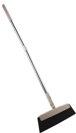Khaki Floor and Glass Wall Squeegee with Quick Installation and Disassembly, EVA and Stainless Steel Multipurpose Household Indoor Cleaning Tool for Bathroom and Hard Floor Cleaner