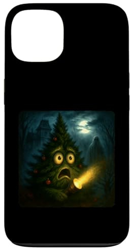 Christmas Tree Scary Horror Night Flashlight Halloween Ghost Case for iPhone 13