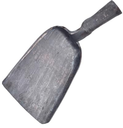 Veemoon Pala para Cenizas de Acero Forjado, Tamaño Mediano, Pala Práctica para Carbón de Barbacoa y Cocina, Herramienta Ligera para Hogar y Chimenea, Utensilio Resistente para Recoger