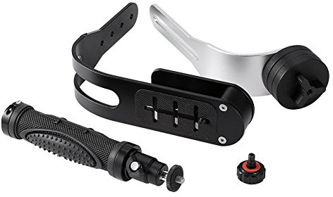Picysa SLR Gyro Handheld 26 × 21 × 7 Pro Videostabilisator Steadycam tragbar für Digitalkamera Camcorder DV DSLR SLR SLR