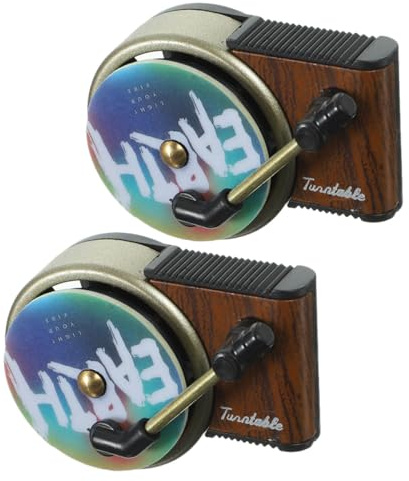 HOMOCONO Car Air Freshener Vinyl Record 2 Sets with Rotating Aroma Discs PE Material Vintage Design Aromatherapy Diffuser for Vehicle Interior Decoration