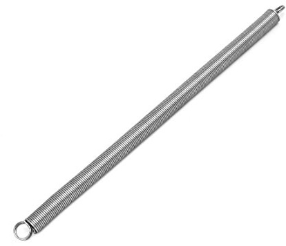 sourcing map 1,5mmx15mmx300mm 304 Edelstahl Zugfedern silber farbton
