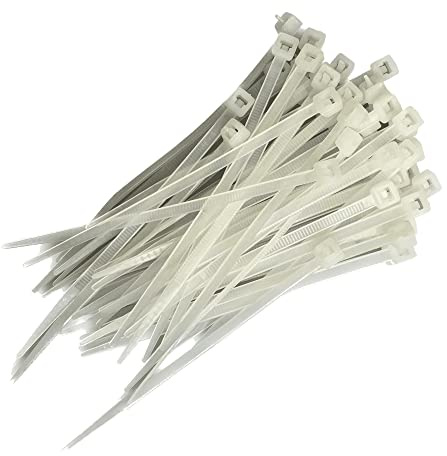 releasable Cable Ties Amazon 50 Pieces (3.6mm x 100mm, Natural)