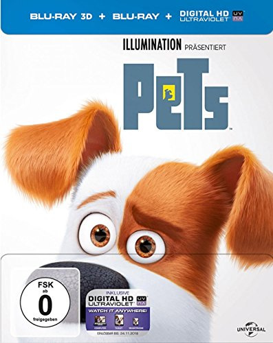 Pets 3D Steelbook Limited Edition (Blu-ray 3D + Blu-ray Disc + Bonus Disc) [3 Blu-ray]