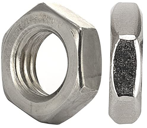 OPIOL QUALITY® 20 Stück Sechskantmuttern M16 niedrige Form DIN 439 aus Edelstahl A2 V2A Flachmuttern halbe Mutter Halbmuttern