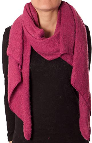 FASHION YOU WANT Damen XXL SCHAL kariert und mit Stern Motiv kuschelig warm Trend 2018 Stola XXL Tuch (karo pink)