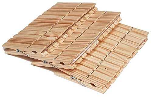 Home Supplies Direct - Mollette in Legno di Pino, per stendibiancheria e stendibiancheria