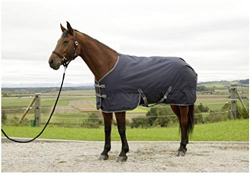 Kerbl 3222151 RugBe Winterdecke IceProtect 300gr. Navy/Grey, 155cm