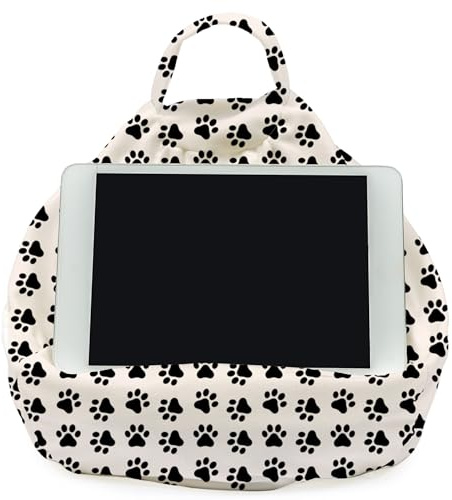 Rooms By Me Paws Support de tablette pour tablettes, liseuses, smartphones et livres avec poche pour accessoires | Fabriqué au Royaume-Uni | Plus de 50 motifs