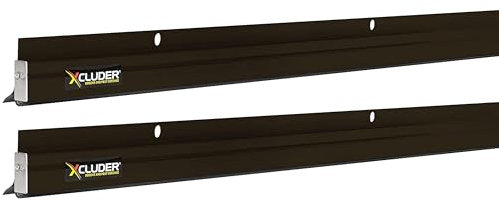 Xcluder 48 Low-Profile Door Sweep, Dark Bronze 2-Pack – Seals Out Animals, Enhanced Weather Sealing, Easy to Install; Door Seal Guard; Chew Proof