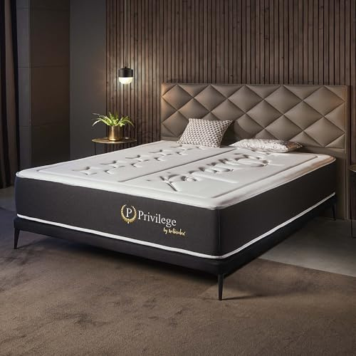Naturalex - Privilege - Matratze 160x200 cm - Höhe 30 cm | Taschenfederkernmatratze - 160x200 H3/H4 - Matratze 160x200 - Öko-tex Zertifiziert - Latex Blue 7 Zonen