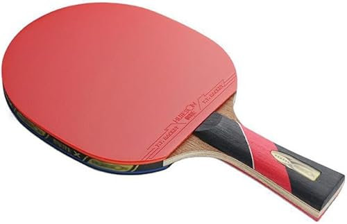 JITEM Tischtennisschläger Ping-Pong-Schläger – Professioneller Tischtennis-Schläger – 5 Lagen Wenge-Holz + 2 Lagen Carbon-Klinge – Schläger- und Koffer-Set für Gute Geschwindigkeit und mehr
