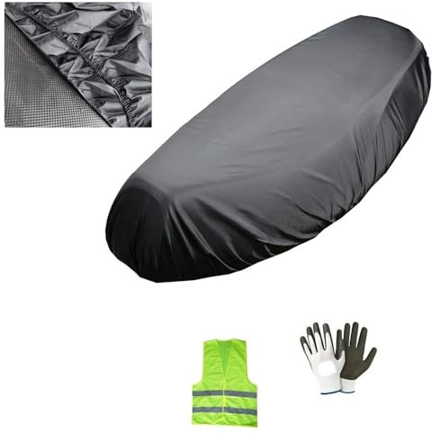 Compatible con BMW C 400 GT Funda DE Asiento Impermeable Cubierta para SILLÍN DE Moto Scooter Protege EL SILLÍN EN Oxford 120X75CM