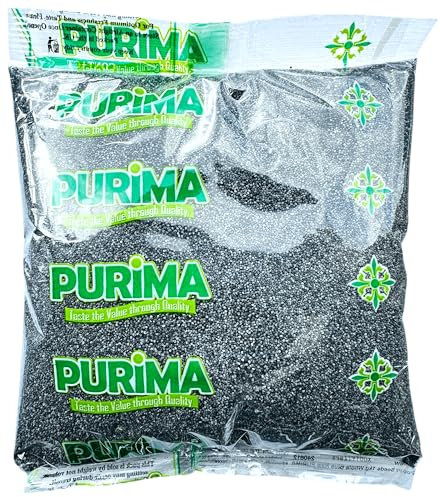 Poppy Seeds 1kg – Blue – for Cooking Baking - Raw Natural Edible Bulk Seed – Bakery Topper Mix in Making Bread Pastries Desserts Rolls khas khus kaskas - (Packaging May Vary) PURIMA