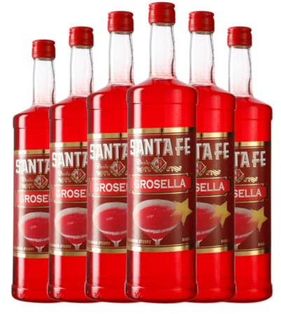 Schnapp Santa Fe Grosella 1 L (Caja de 6 Botellas de 1 L)
