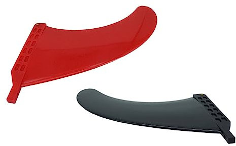 BIUDECO 2stücke Abnehmbare Surfboard-finnen Für Boards Einsetzbar Erhöhte Stabilität Geeignet Für Arten Von Surfbrettern Und Kajaks Inklusive Schwarzer Und Roter Farboption