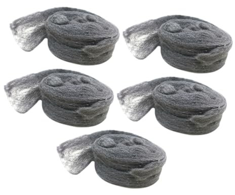 SOLUSTRE 5pièces Barrières Laine Acier Pour Souris Bouchons De Protection De Porte De Garage Lot De Unités