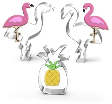 COLLBATH Emporte-pièce En Acier Inoxydable En Forme De Flamant Rose Facile À Utiliser Et À Nettoyer Pour La Décoration De Gâteaux