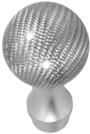 SWOOMEY Blockierball Aus Kohlefaser Rad Autoknöpfe Kontrollen Schaltknauf Knopf Schaltknäufe Coole Schaltknöpfe Gangschaltung Füller Für Autositze Lenkung Lkw Silver Aluminiumlegierung