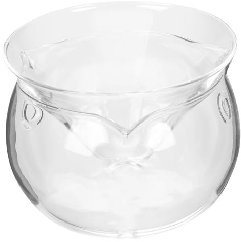 BRIGHTFUFU Glass Caviar Chiller Server and Glass Salad Bowl Ice Chamber, Food-Grade Serving Dish for Seafood, Fruits and Vegetables, Small Size for Household and Bar Use
