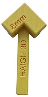 Architrave Measuring & Mounting Tool - 9mm Setback - Yellow - Precise, Quick, and Easy for DIY & Professional Use