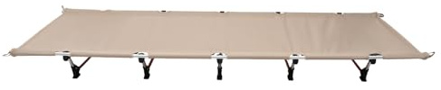Qussse Feldbett Klappbar, Aluminium Reisebett Outdoor Campingliege Bett Klappbar Camping Liege mit Tragetasche, für Picknicks Camping Trekking, 190x65x15cm