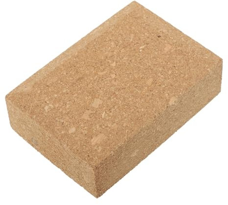 jojofuny Leather Craft Sanding Block and Sandpaper Holder, Natural Cork Polishing Tool for Hand Sanding and DIY Leather Grinding, Small Size for Precise Craft Work