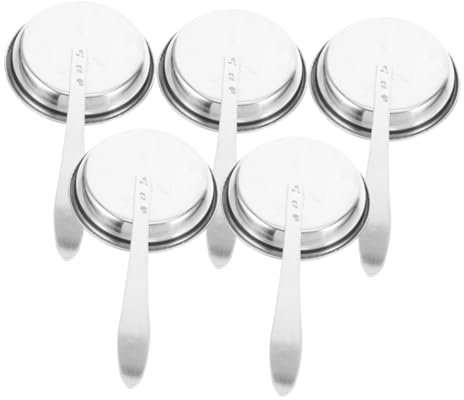FUNOMOCYA 5pcs Candle Extinguisher Cover Stainless Steel Candle Snuffer Set Safety Accessory for Home Decor