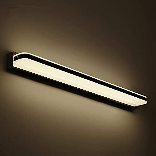 Modern LED Bathroom Mirror Light with Switch and Socket IP44 Wall Mounted Vanity Light for Cabinet. Waterproof Anti Fog Bathroom Mirror Lamp for Dressing Table White Light