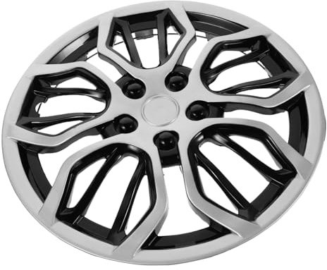 CLISPEED Enjoliveur De Roue 14 Pouces Cache-moyeu Central en Métal Protection Les Rayures Installation Facile Accessoires Auto pour Véhicules Modifié Et Entretenu